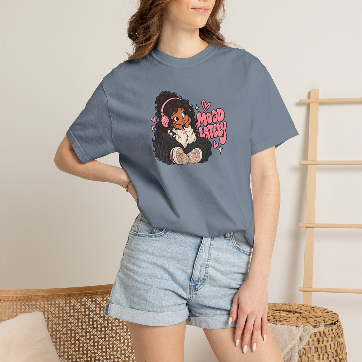 Mood T-Shirt — Cute Girl Graphic Tee