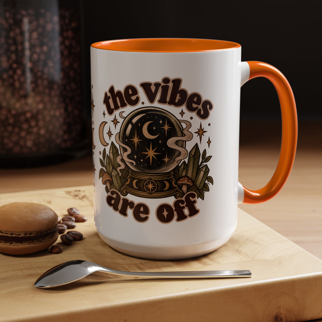 The Vibes Are Off Mug — Crystal Ball Mystical Ceramic Coffee Mug