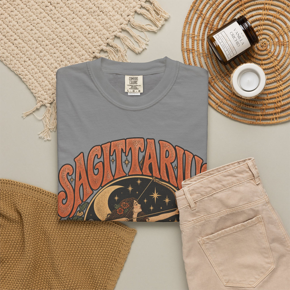 Sagittarius Zodiac T-Shirt — Retro Astrology Archer Design