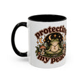 Protecting My Peace Mug — Frog & Mushroom Ceramic Coffee Mug