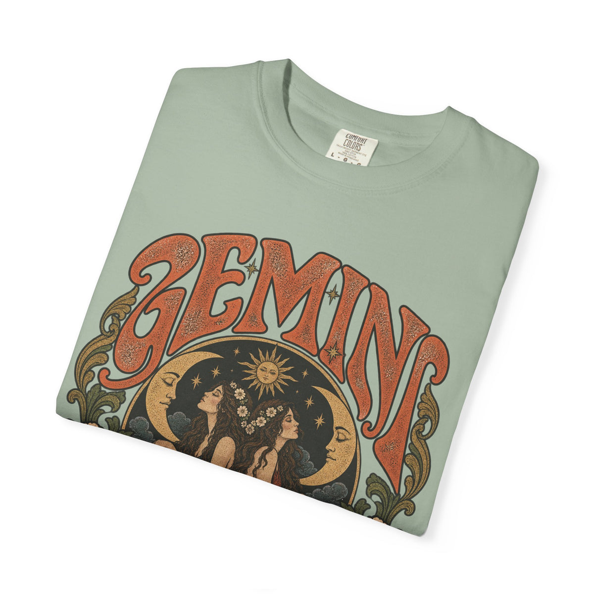 Gemini Zodiac T-Shirt — Vintage Astrological Graphic Tee