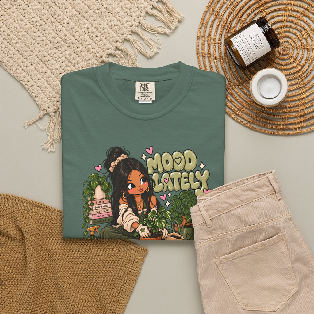 Plant Lady T-Shirt — 'Plant Baby' Cute Girl with Houseplants Graphic Tee
