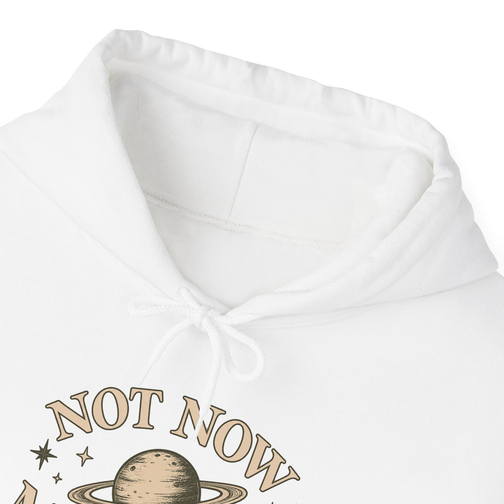 Not Now Mercury Hoodie — Mercury Retrograde Astrology Pullover