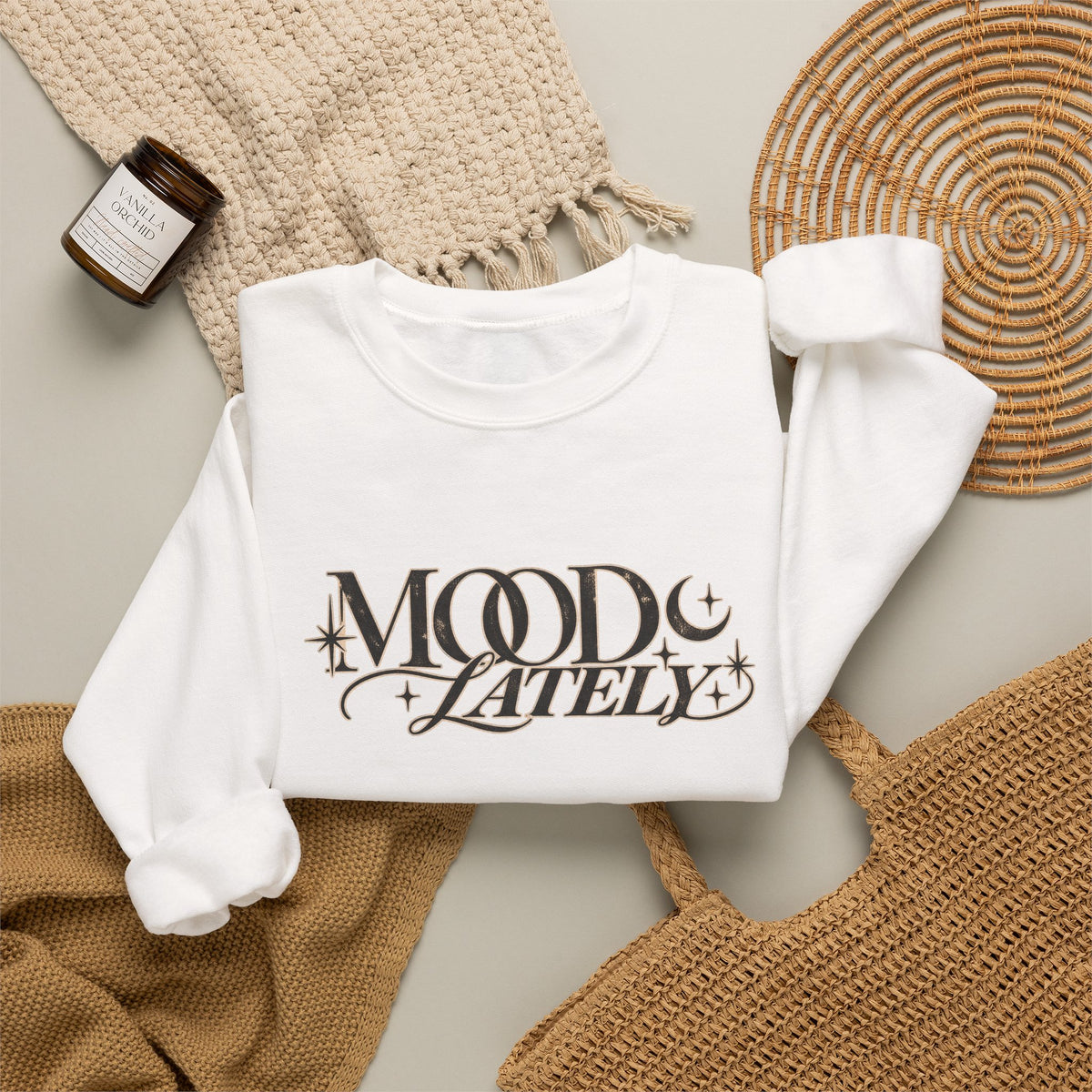 Moon and Stars Script Sweatshirt