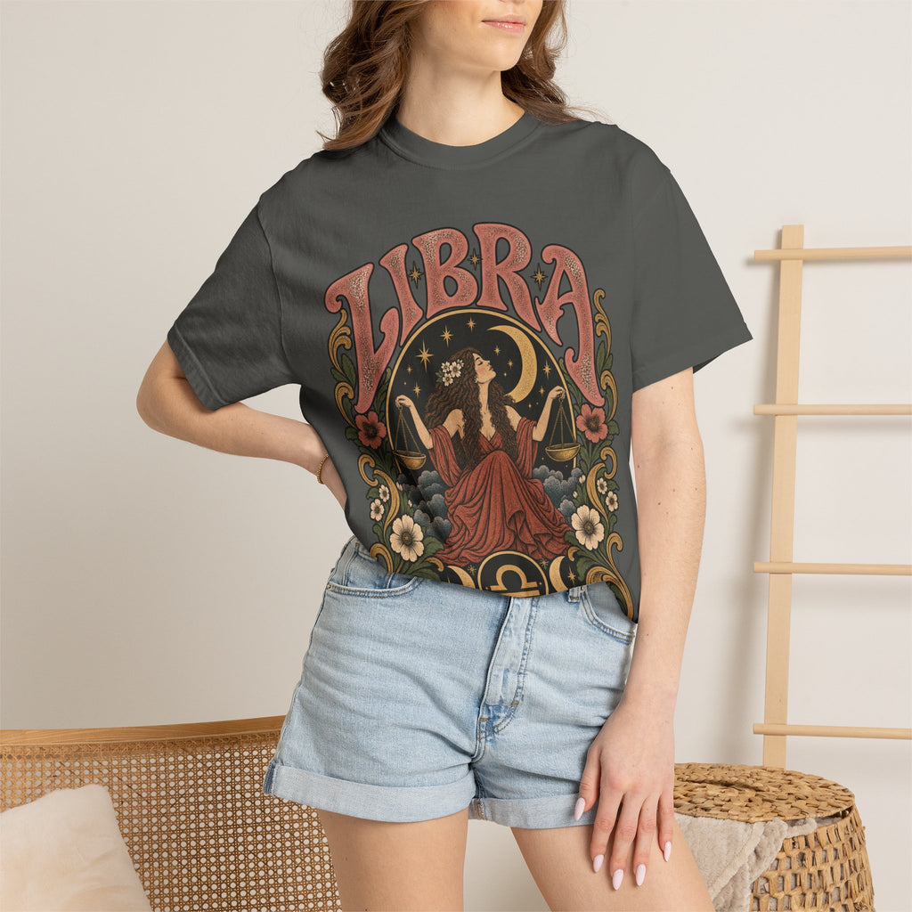 T-Shirt — Libra Vintage Zodiac Graphic Tee