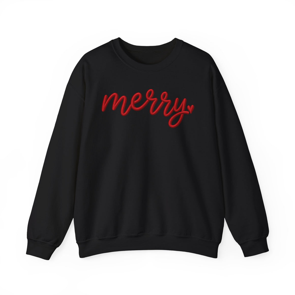 Merry Script Sweatshirt — Cozy Holiday Crewneck