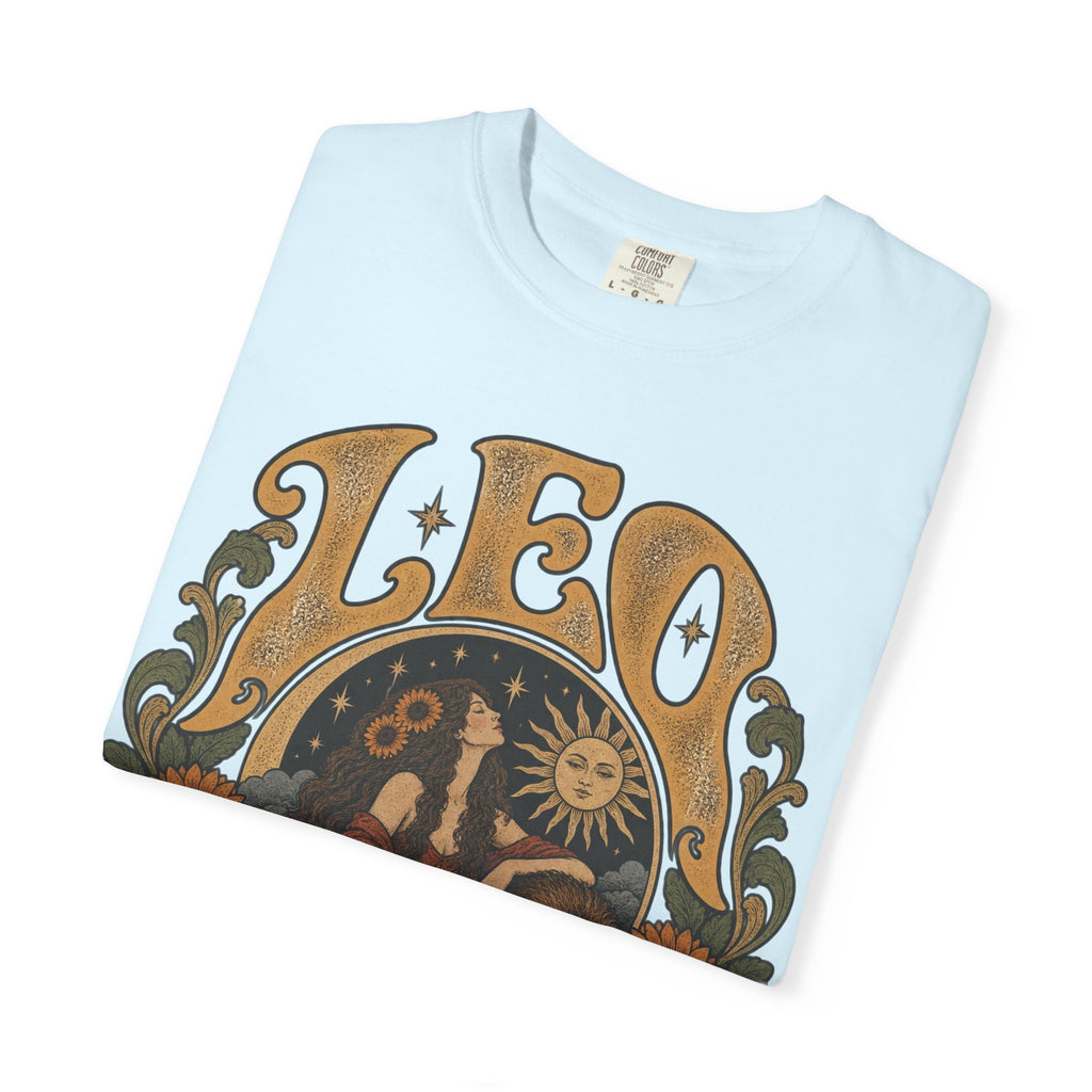 Leo Zodiac T-Shirt — Vintage Astrology Lion Graphic