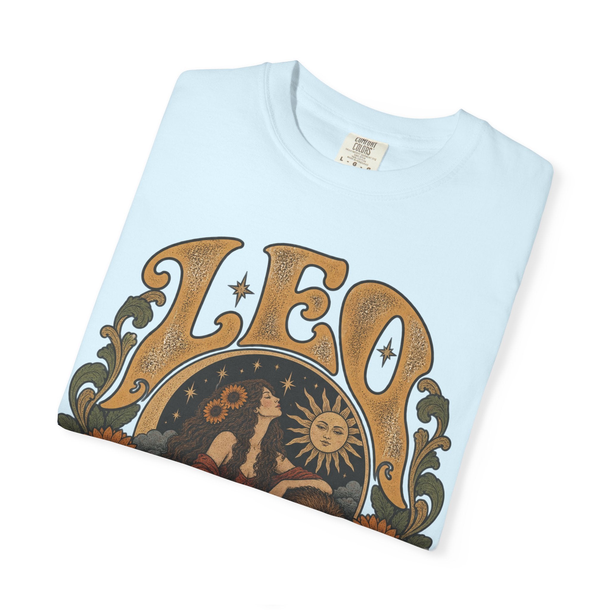 Leo Zodiac T-Shirt — Vintage Astrology Lion Graphic