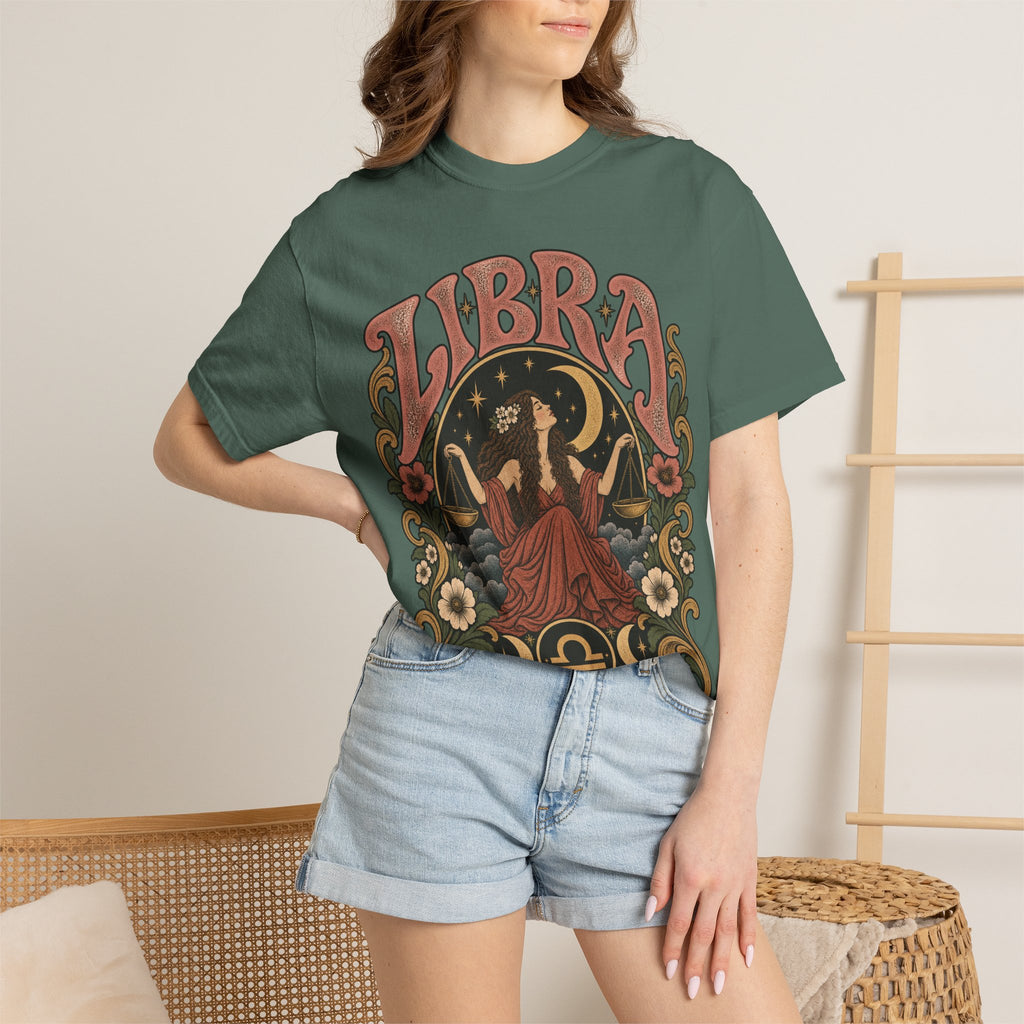T-Shirt — Libra Vintage Zodiac Graphic Tee