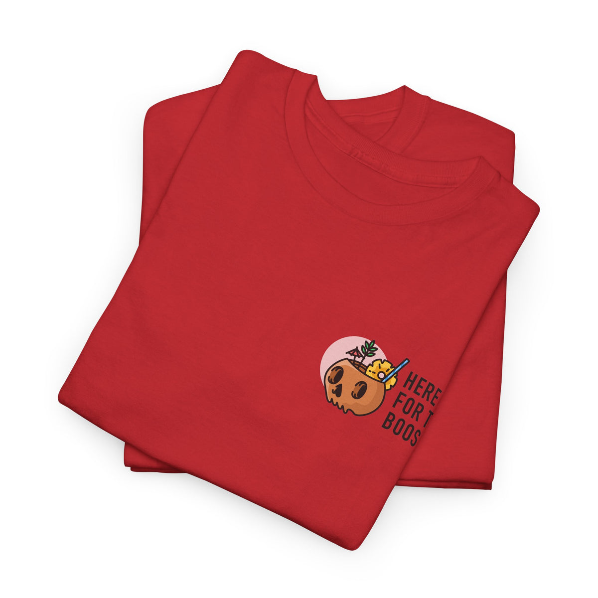 Here for the Boos Halloween T‑Shirt — Cute Boo Crew Graphic Tee