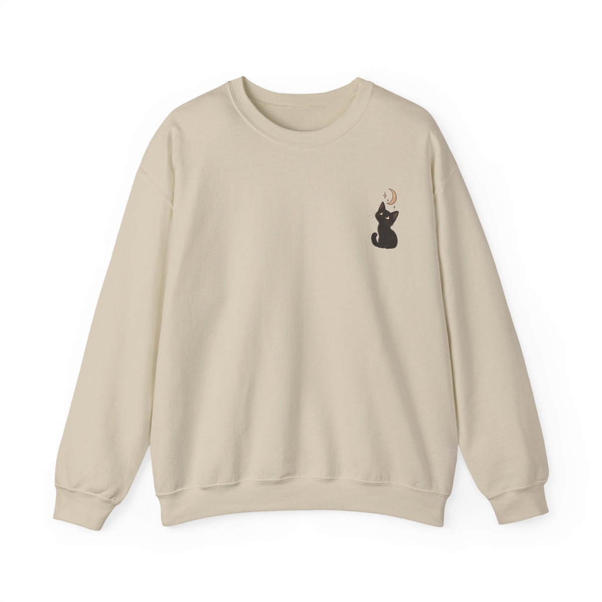 Cat Moon Gaze Sweatshirt