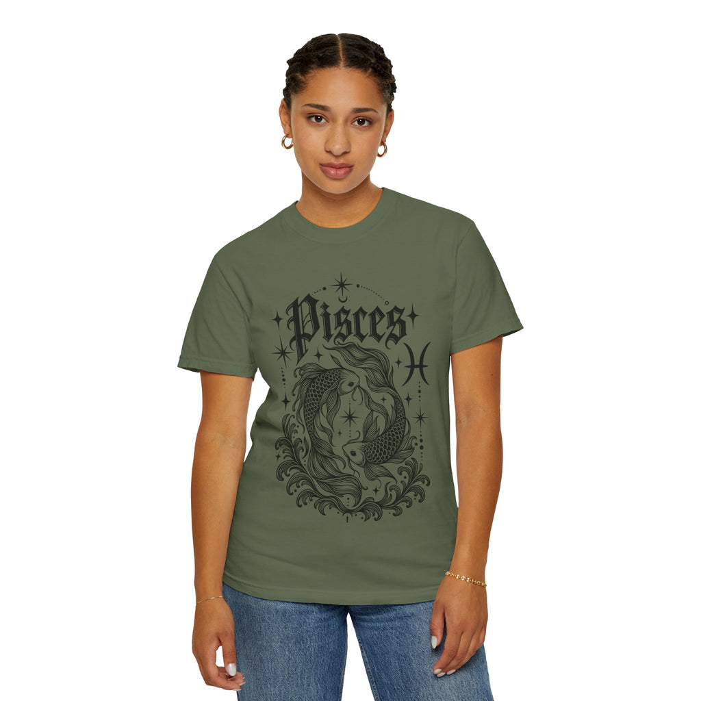 Pisces Zodiac T-Shirt — Vintage Fish Astrology Tee