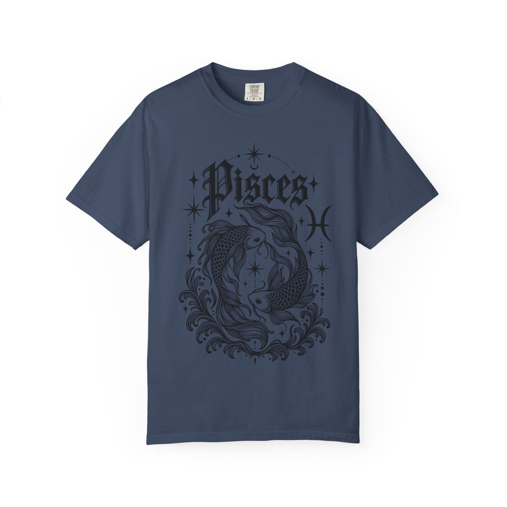 Pisces Zodiac T-Shirt — Vintage Fish Astrology Tee
