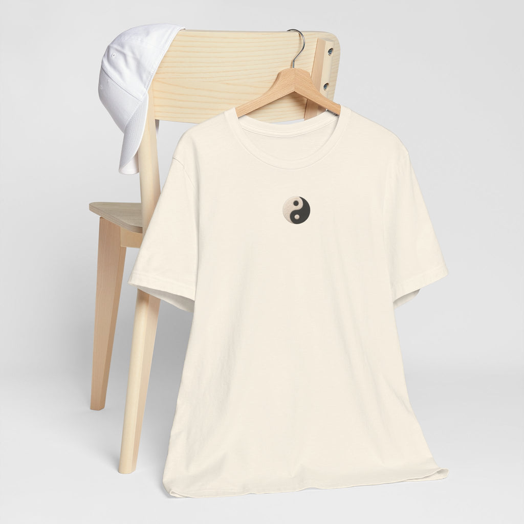 Yin Yang Minimalist Tee - Small Center Chest Yin Yang T-Shirt