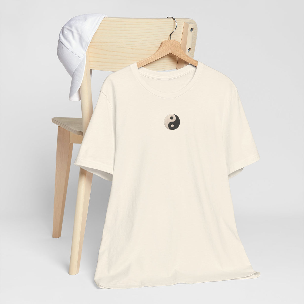 Yin Yang Minimalist Tee - Small Center Chest Yin Yang T-Shirt