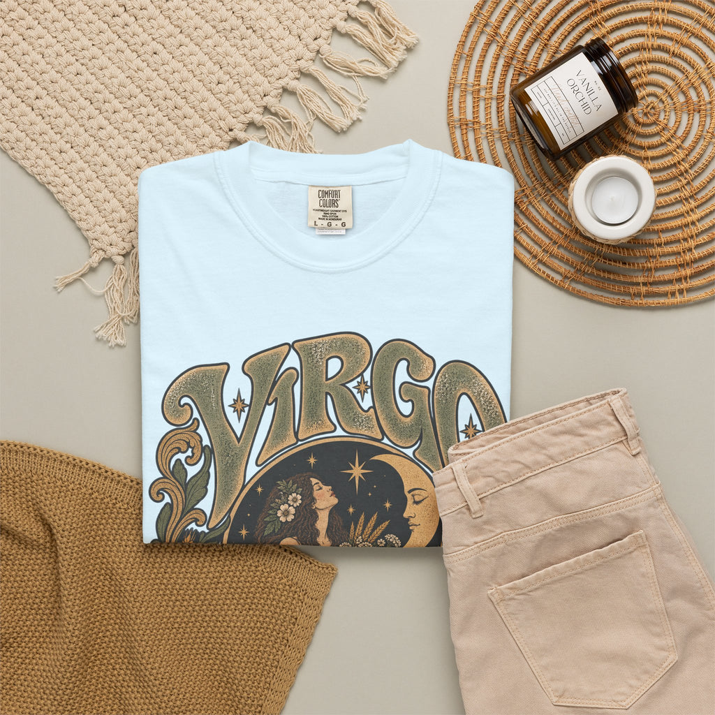 Virgo Zodiac T-Shirt — Vintage Astrology Graphic Tee