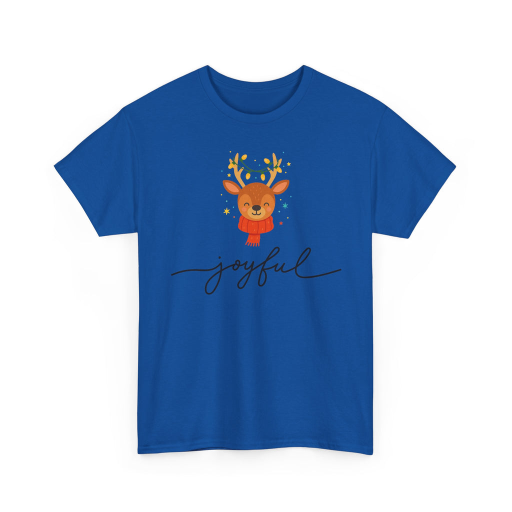 Joyful Reindeer Tee – Cute Holiday Christmas Shirt