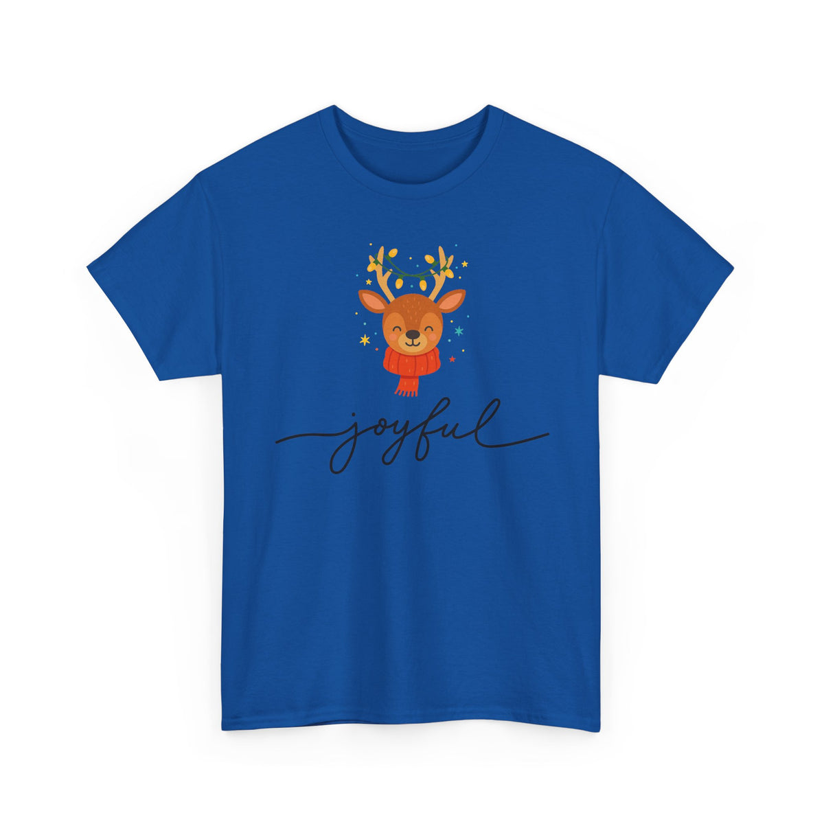 Joyful Reindeer Tee – Cute Holiday Christmas Shirt