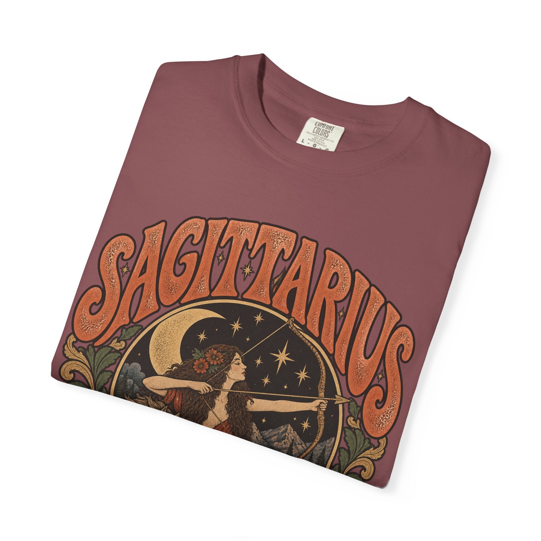 Sagittarius Zodiac T-Shirt — Retro Astrology Archer Design