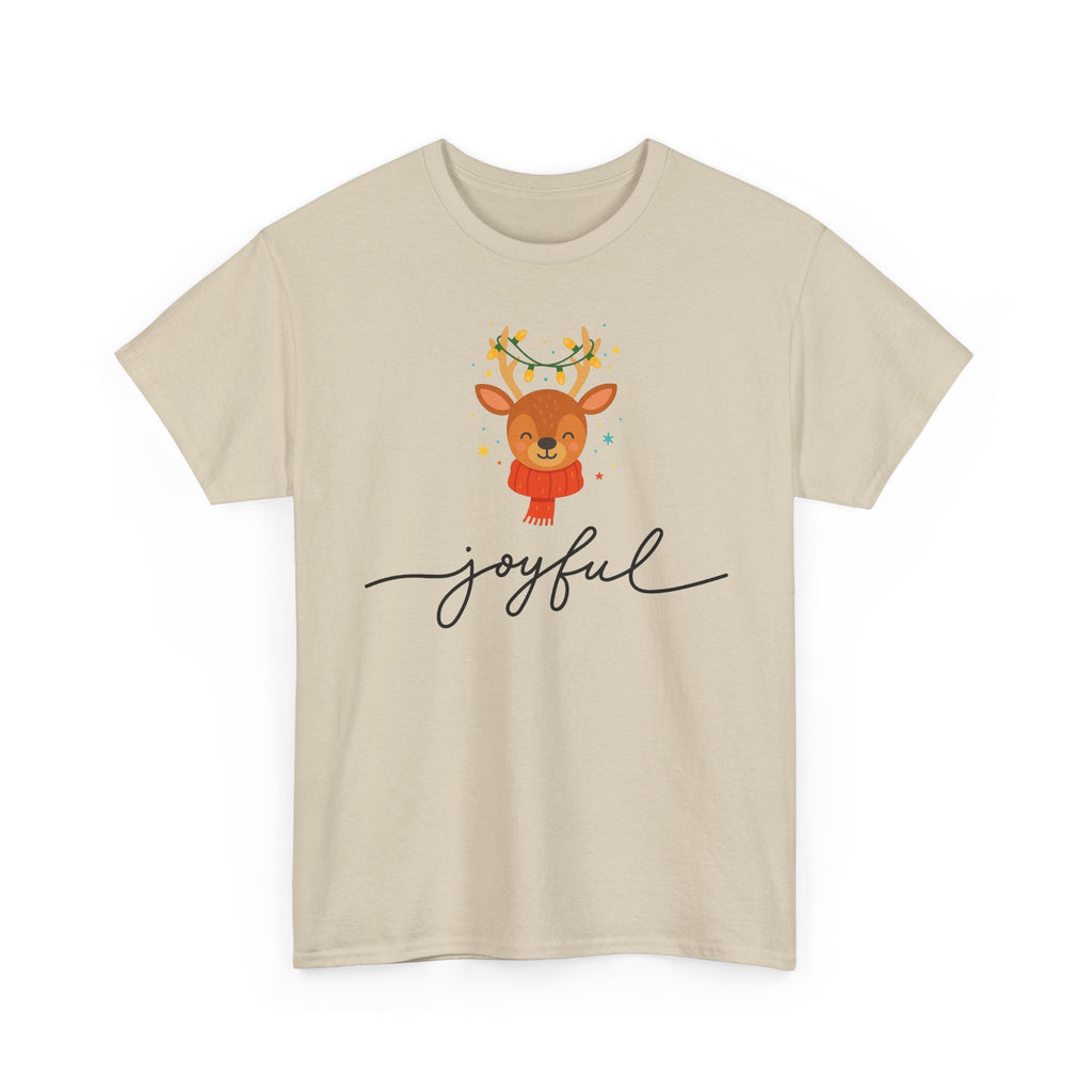 Joyful Reindeer Tee – Cute Holiday Christmas Shirt