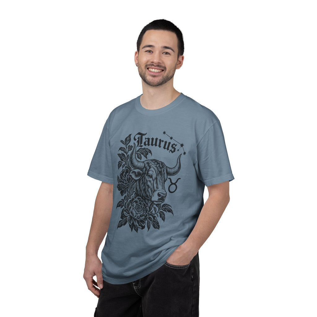 Taurus Zodiac T-Shirt — Floral Bull Astrology Tee