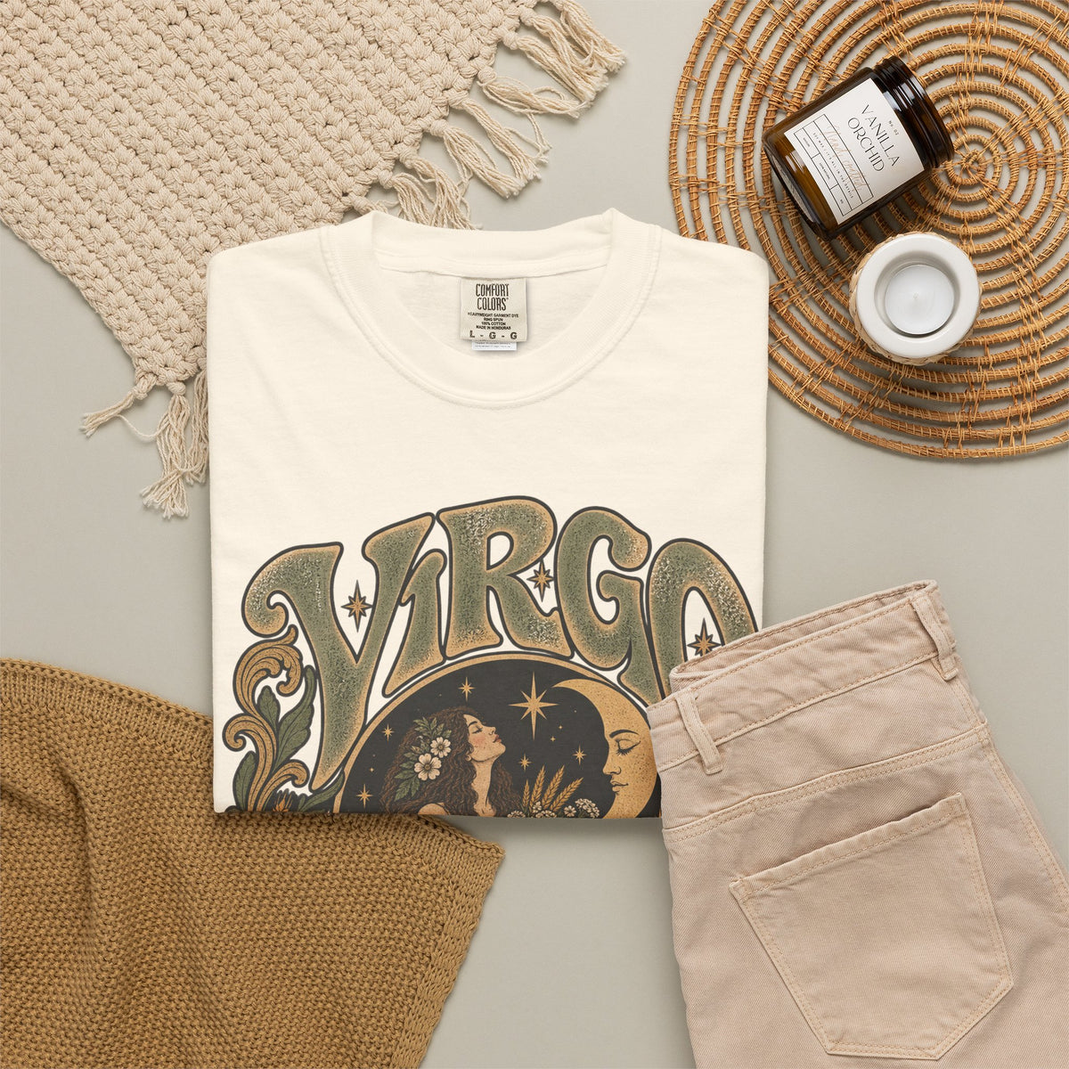 Virgo Zodiac T-Shirt — Vintage Astrology Graphic Tee