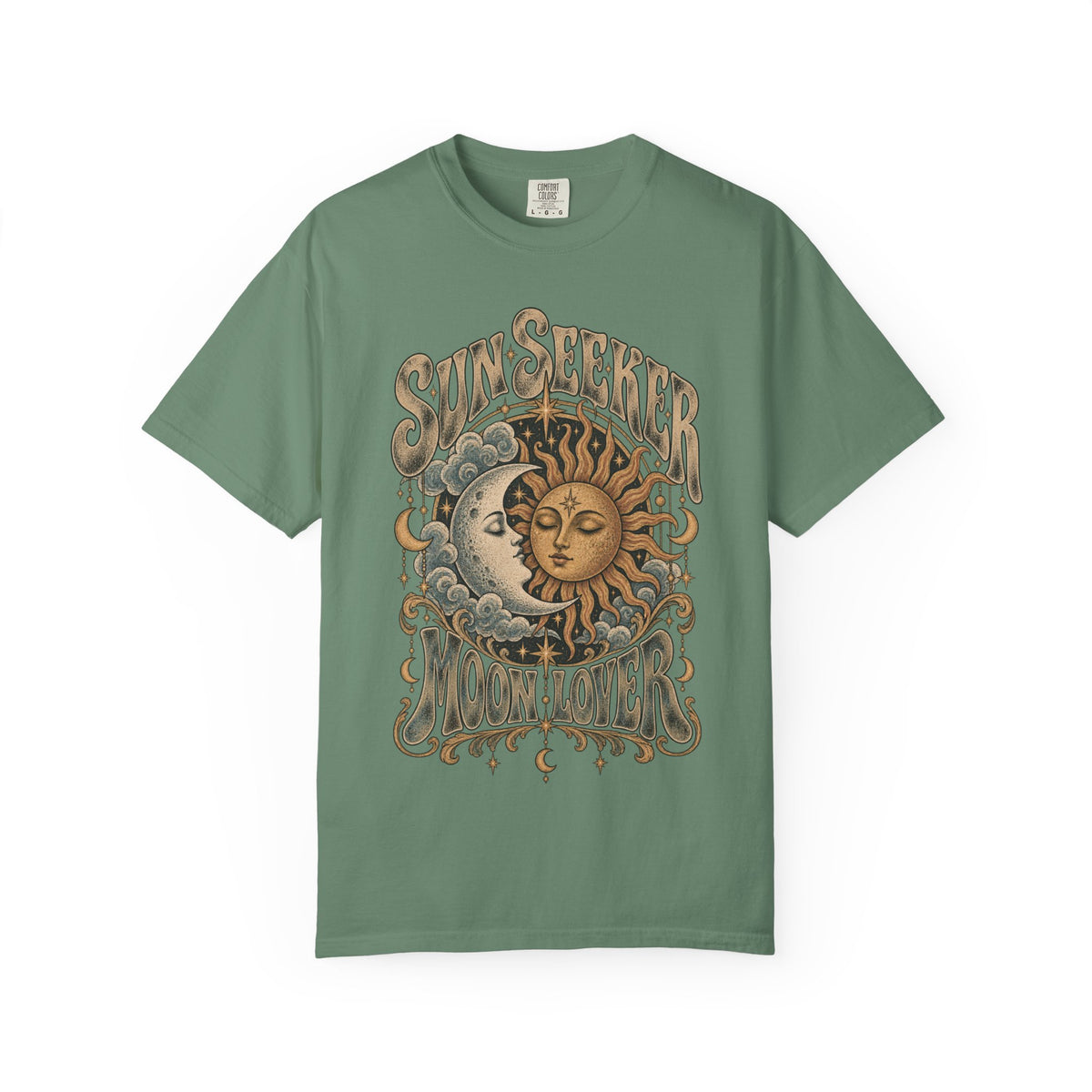 Sunseeker Moonlover Tee — Vintage Sun & Moon Graphic T-Shirt