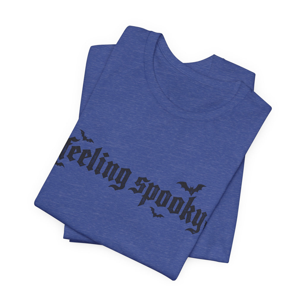 Feeling Spooky T-Shirt — Gothic Halloween Tee with Bats