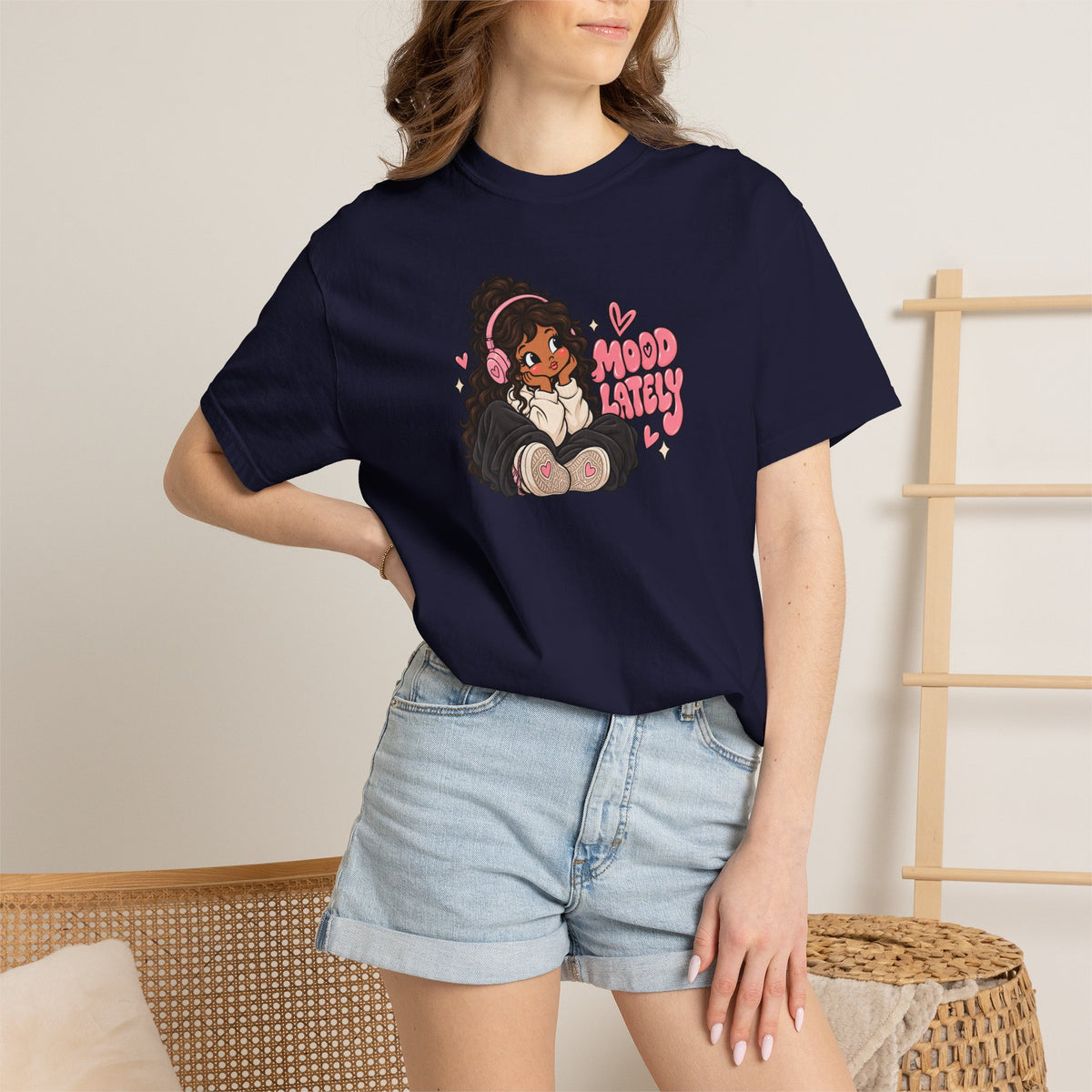 Mood T-Shirt — Cute Girl Graphic Tee