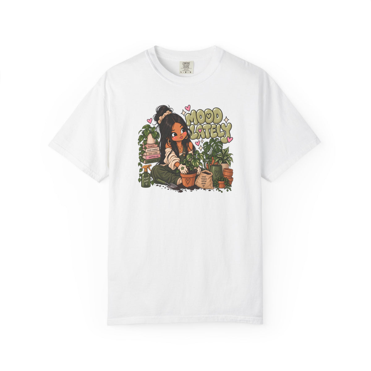 Plant Lady T-Shirt — 'Plant Baby' Cute Girl with Houseplants Graphic Tee