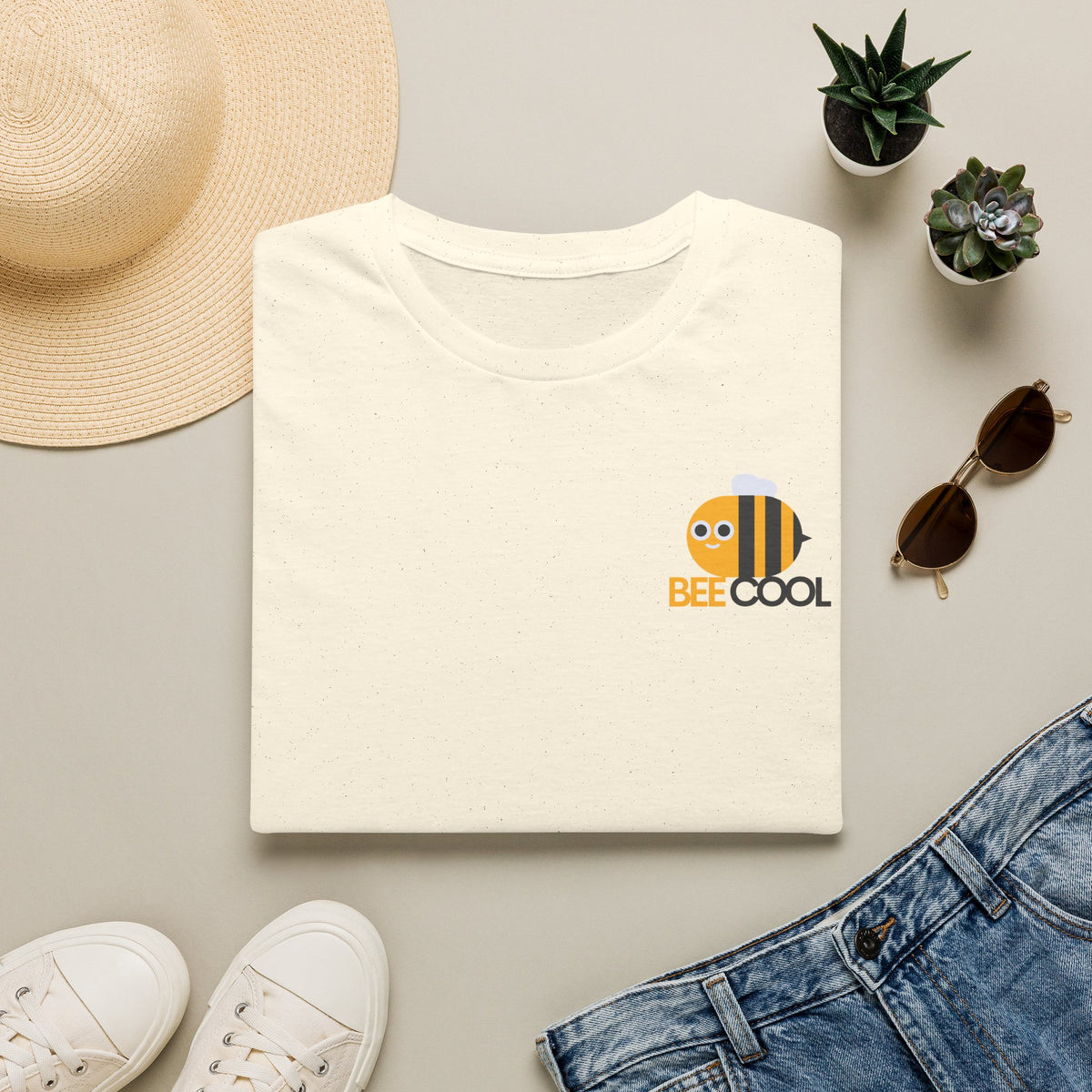 Bee Cool T‑Shirt — Cute Minimal Bee Graphic Tee