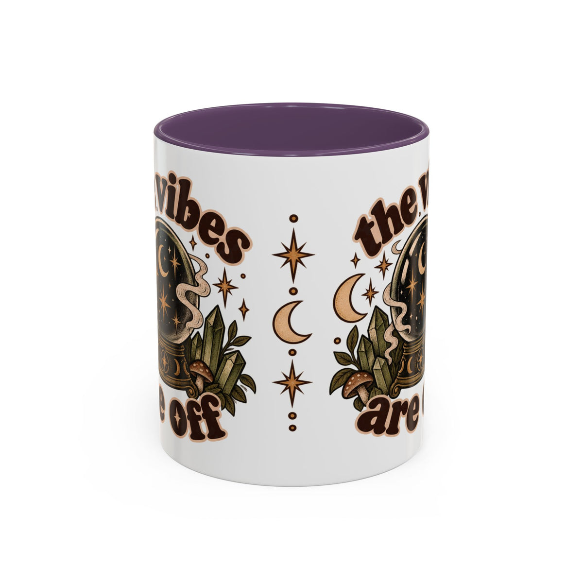 The Vibes Are Off Mug — Crystal Ball Mystical Ceramic Coffee Mug