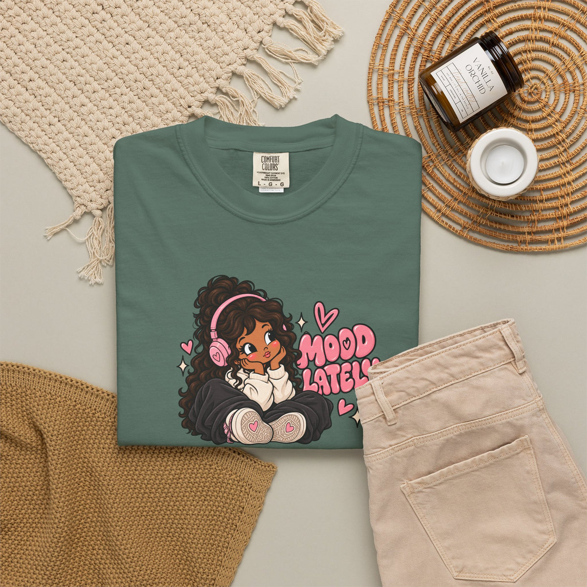 Mood T-Shirt — Cute Girl Graphic Tee