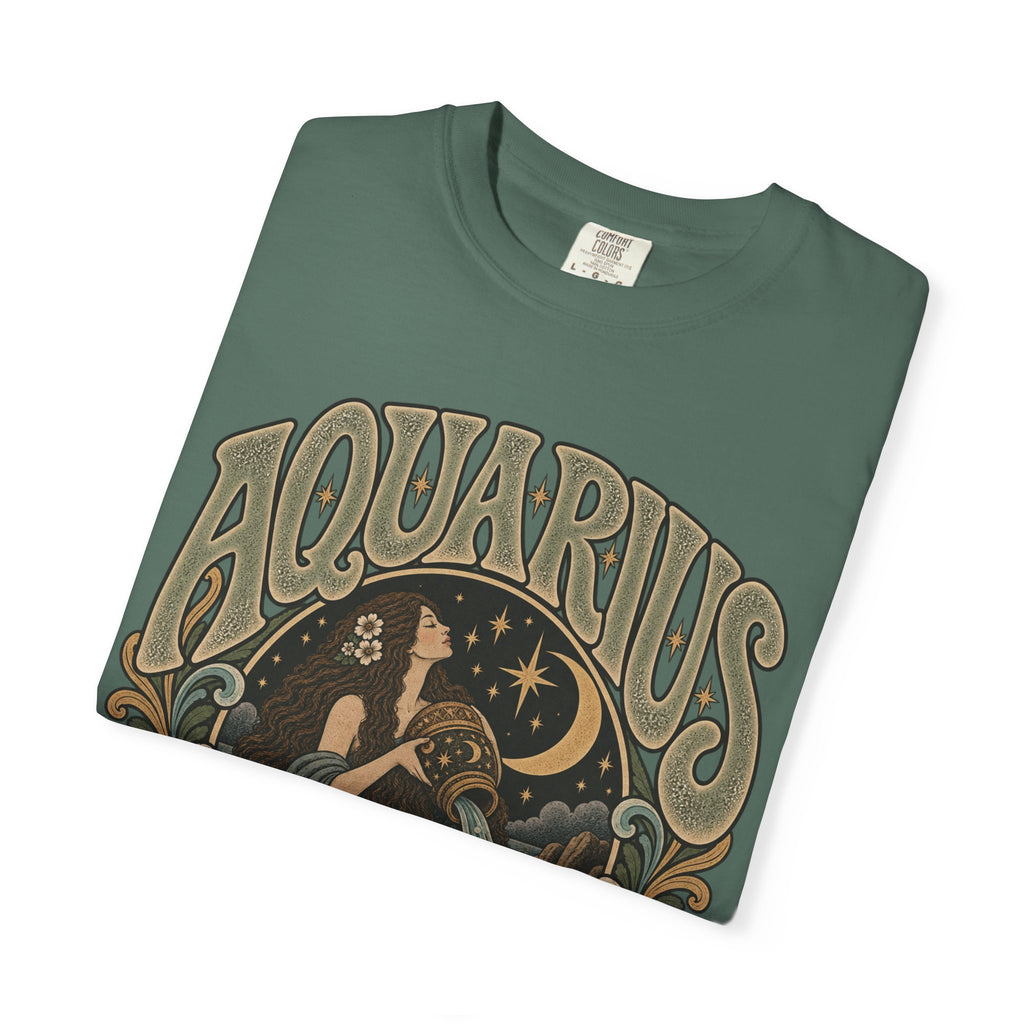 Aquarius Zodiac T-Shirt — Vintage Astrological Sign Tee