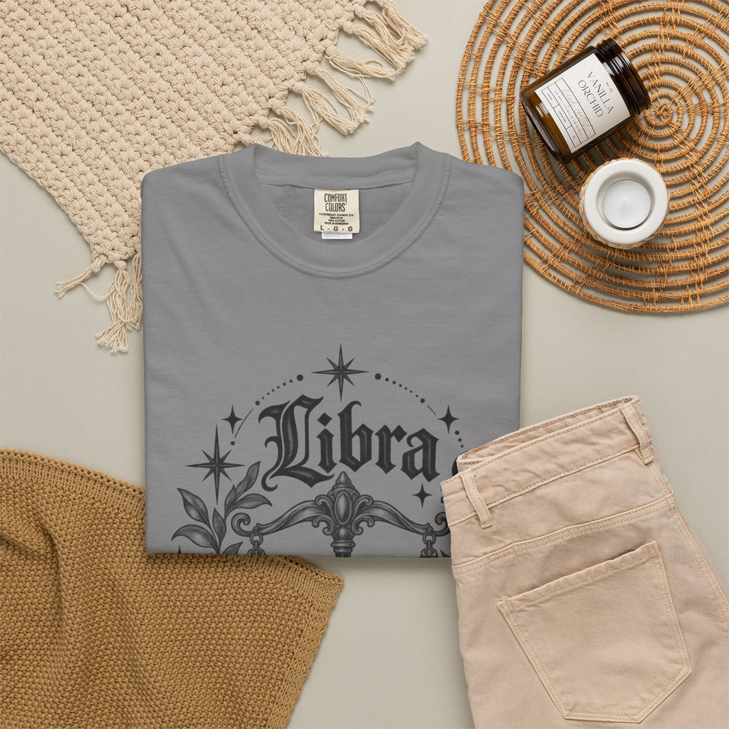Libra Zodiac Scales T-Shirt — Astrological Sign Graphic Tee