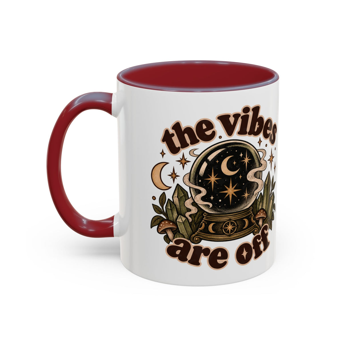 The Vibes Are Off Mug — Crystal Ball Mystical Ceramic Coffee Mug