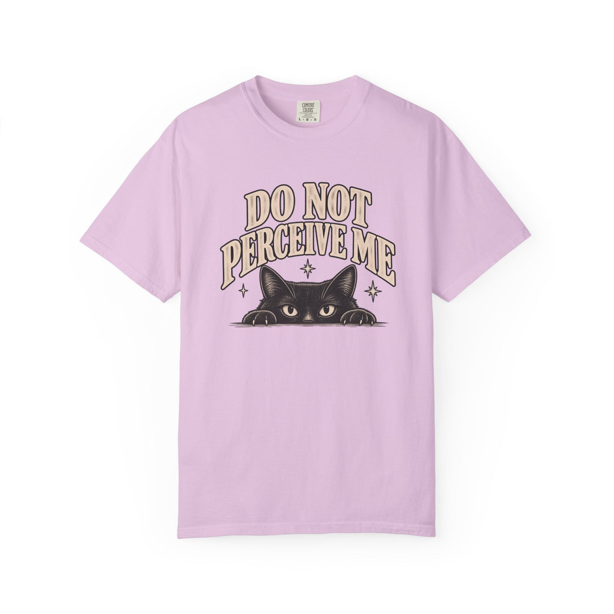 Do Not Perceive Me Tee — Funny Black Cat Introvert T-Shirt