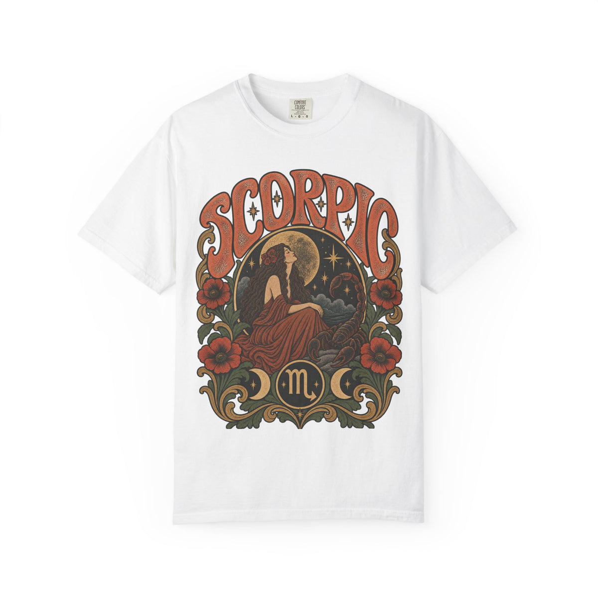Vintage Scorpio Zodiac Tee — Retro Celestial Astrology T-Shirt