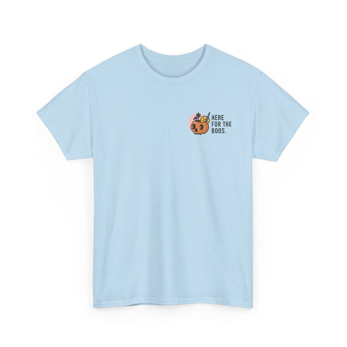 Here for the Boos Halloween T‑Shirt — Cute Boo Crew Graphic Tee