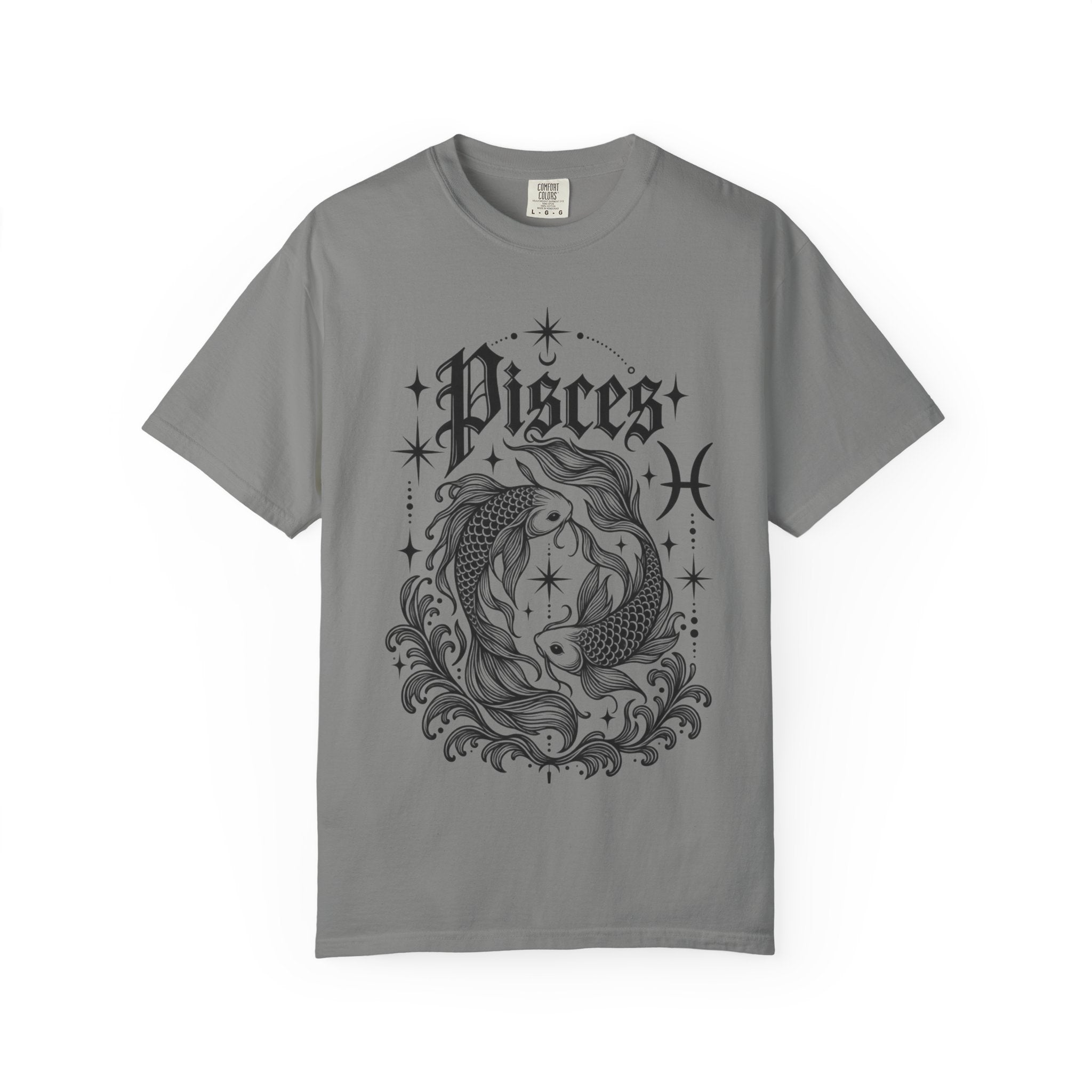 Pisces Zodiac T-Shirt — Vintage Fish Astrology Tee