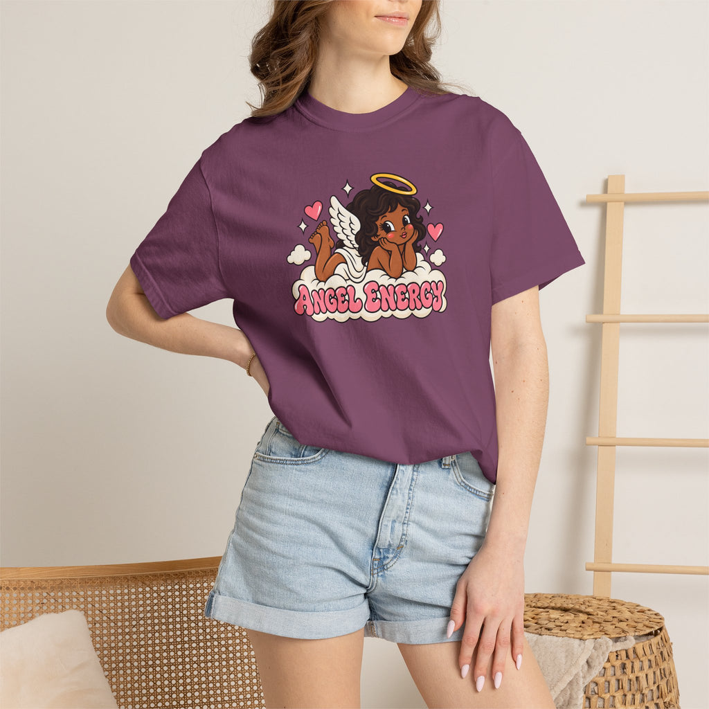 Angel Energy T-Shirt — Cute Retro Angel Graphic Tee