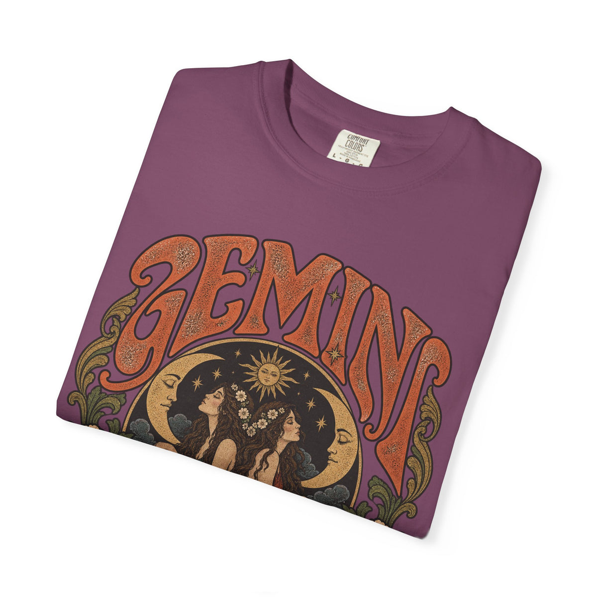 Gemini Zodiac T-Shirt — Vintage Astrological Graphic Tee