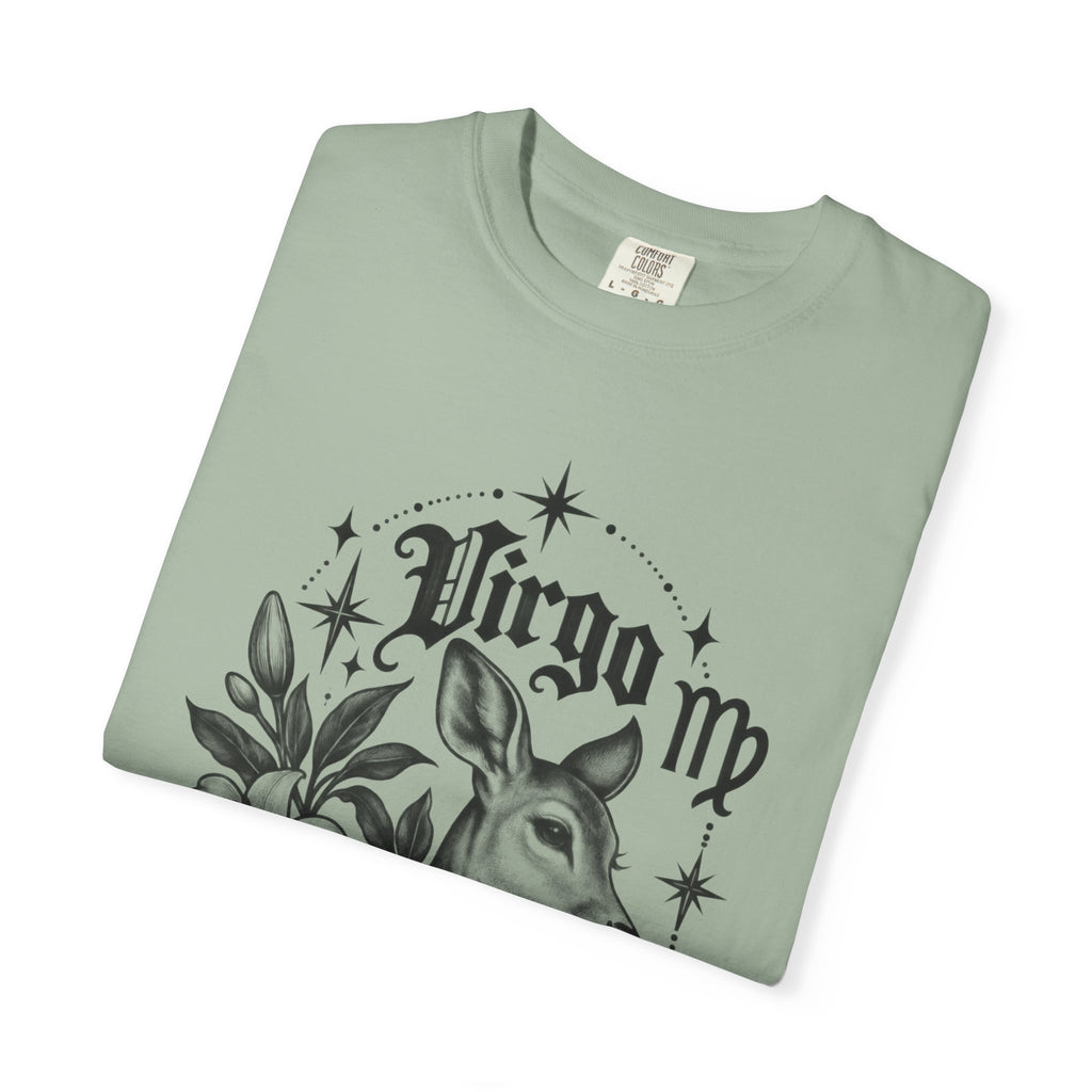 Virgo Zodiac T-Shirt — 'Virgo ' Floral Deer Astrology Tee