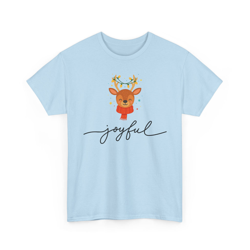 Joyful Reindeer Tee – Cute Holiday Christmas Shirt