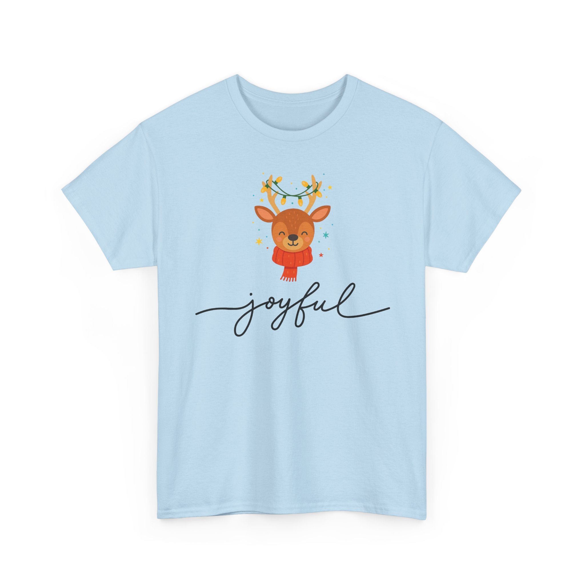 Joyful Reindeer Tee – Cute Holiday Christmas Shirt
