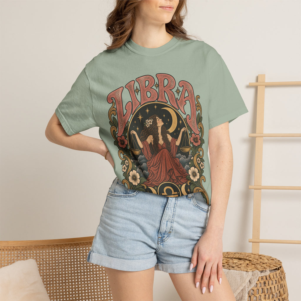 T-Shirt — Libra Vintage Zodiac Graphic Tee