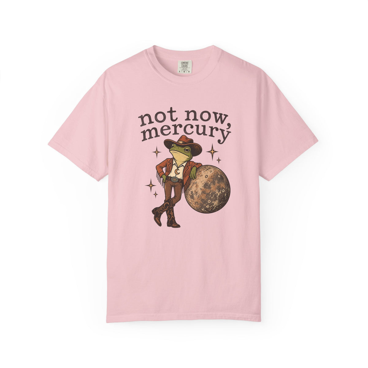 Not Now Mercury Tee — Mercury Retrograde Astrology Graphic T-Shirt