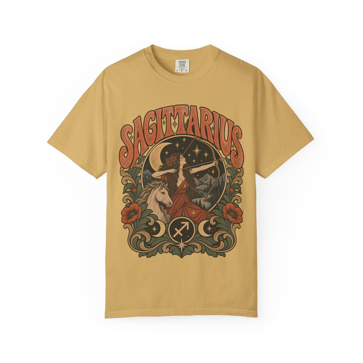 Sagittarius Zodiac T-Shirt — Retro Astrology Archer Design