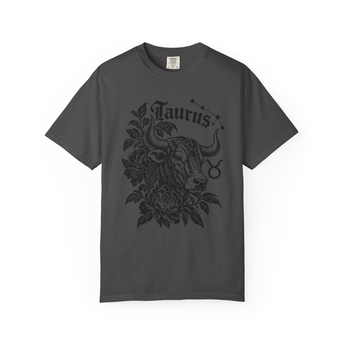 Taurus Floral Bull Zodiac Tee — Astrology Graphic T-Shirt