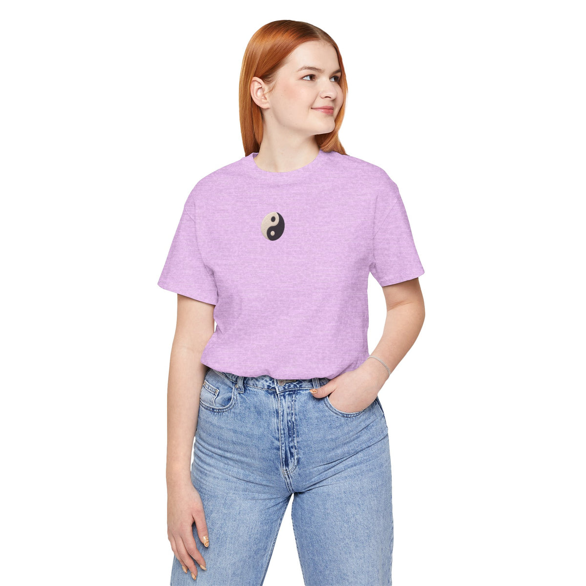 Yin Yang Minimalist Tee - Small Center Chest Yin Yang T-Shirt